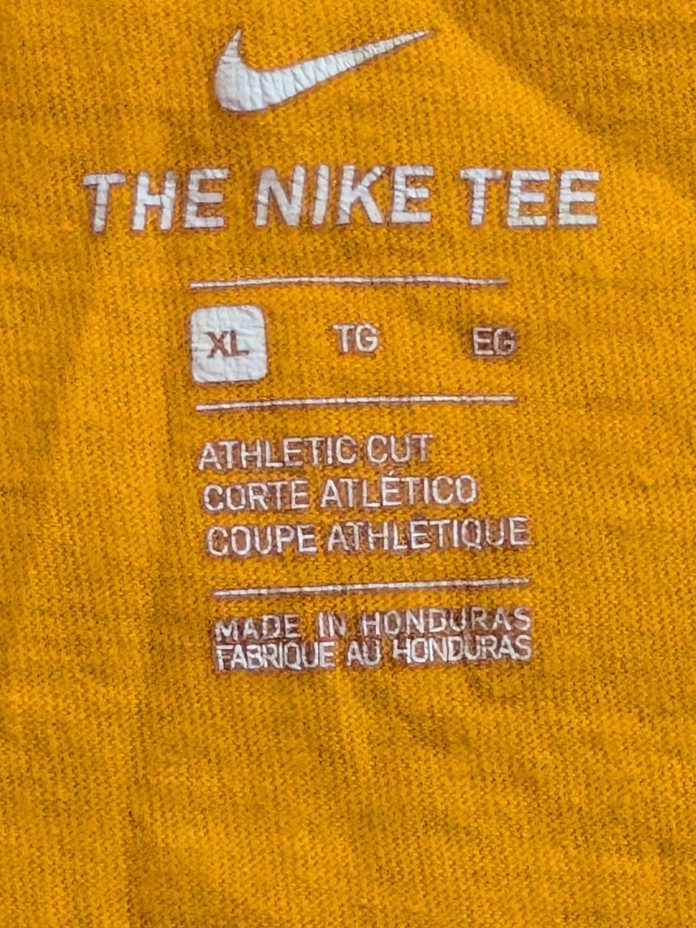 Nike Orange Short Sleeve Logo Tee with Black NIKE Print